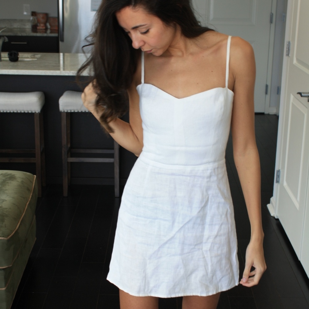 Reformation White Mini Dress